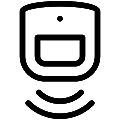 Pir Motion Sensor Vector SVG Line Icon