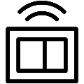 Window Sensor Vector SVG Line Icon