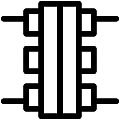 Flange 2 Vector SVG Line Icon