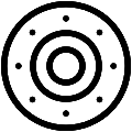 Flange Vector SVG Line Icon