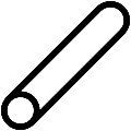 Steel Rod Vector SVG Line Icon