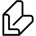 Unequal Angle Bar Vector SVG Line Icon