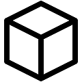 UI 3D Cube Vector SVG Icon