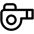 UI Air Blower Vector SVG Line Icon