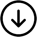 UI Arrow Down Circle Vector SVG Icon