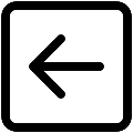 UI Arrow Left Square Vector SVG Icon
