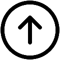 UI Arrow Up Circle Vector SVG Icon