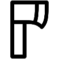 UI Axe Vector SVG Line Icon