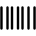 UI Barcode Vector SVG Line Icon