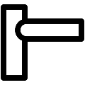 UI Barrier Gate Vector SVG Line Icon