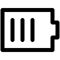 UI Battery Charge Vector SVG Line Icon