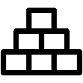 UI Bricks Vector SVG Line Icon