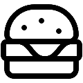 UI Burger Vector SVG Line Icon