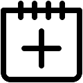 UI Calendar Plus Vector SVG Icon