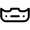 UI Car Bumper Vector SVG Line Icon