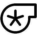 UI Car Turbine Vector SVG Line Icon