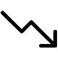 UI Chart Down Vector SVG Icon