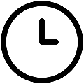 UI Clock Vector SVG Icon