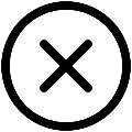 UI Close Circle Vector SVG Icon