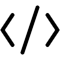 UI Code Vector SVG Icon