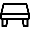 UI Coffee Table Vector SVG Line Icon