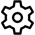 UI Cogwheel Vector SVG Icon