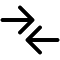 UI Compare Arrows Vector SVG Icon