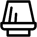 UI Cone Filter Vector SVG Line Icon