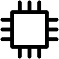 UI Cpu Vector SVG Line Icon