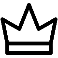 UI Crown Vector SVG Icon