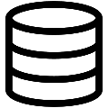 UI Database Vector SVG Line Icon