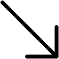 UI Diagonal Arrow 2 Vector SVG Icon