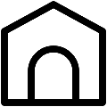 UI Dog House Vector SVG Line Icon