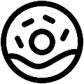 UI Donut Vector SVG Line Icon