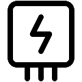 UI Electric Box Vector SVG Line Icon