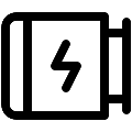 UI Electric Motor Vector SVG Line Icon