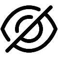 UI Eye Off Vector SVG Icon