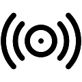 UI Fire Alarm Sounder Vector SVG Line Icon