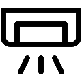 UI Fluorescent Light Vector SVG Line Icon