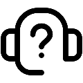 UI Headphones Question Vector SVG Icon