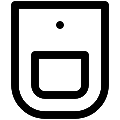 UI Infrared Motion Sensor Vector SVG Line Icon