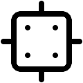 UI Junction Box Vector SVG Line Icon