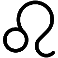 UI Leo Astrology Vector SVG Line Icon