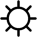 UI Light Vector SVG Line Icon
