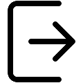 UI Logout Vector SVG Icon
