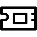 UI M2 Ssd Drive Vector SVG Line Icon