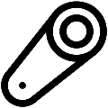 UI Magnetic Key 2 Vector SVG Line Icon