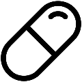 UI Medical Pill Vector SVG Line Icon