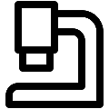 UI Microscope Vector SVG Line Icon