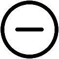 UI Minus Circle Vector SVG Icon